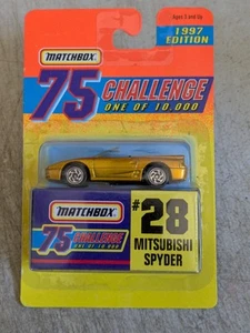 Matchbox 75 challenge gold # 28 Mitsubishi Spider 1997 Edition One Of 10,000 - Picture 1 of 3