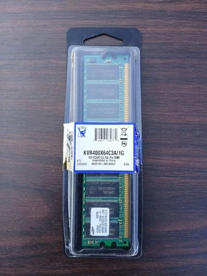 Kingston KVR400X64C3A/1G 1GB Memory Ram PC3200 - Image 1 of 3