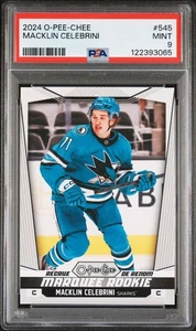 2024-25 O-Pee-Chee OPC #545 MACKLIN CELEBRINI PSA 9 - Bild 1 von 4