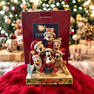 Jim Shore Christmas Mickey Mouse and Friends Figurine 6007063 Piled High Cute - Picture 1 of 21