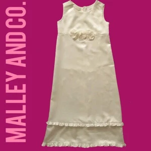 Creme Malley&Co Floral/Ruffle Special Occasion Dressy Maxi Dress Sz 8 NWT $158, - Picture 1 of 5