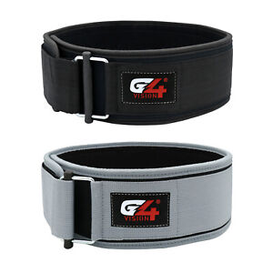 G4 Weight Lifting Belt 4" Training Gym Fitness Bodybuilding Back Support Workout
