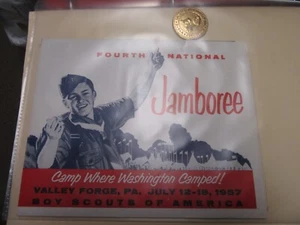 1957 National Jamboree Lot--Souvenirs, Paper Items, T-shirt, Patches, Etc.   RT1 - Picture 1 of 15