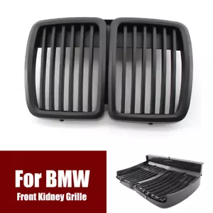 Pair Matte Black ABS Car Front Kidney Grille For BMW 3 Series E30 318 1982-1994 - Foto 1 di 7