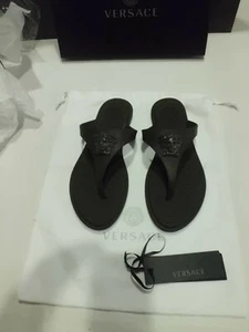 Versace Woman Sandals Gomma Infradito Medusa size 35 Nuovo - Picture 1 of 4