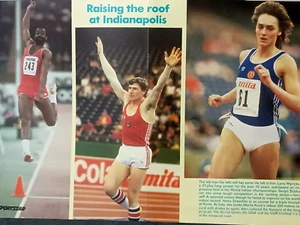 PÓSTER DE INDIA THE SPORTSTAR: LARRY MYRICKS-SERGEI BUBKA-HEIKE DRECHSLER - Imagen 1 de 2
