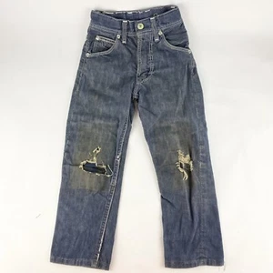 1950s Farah Denim Jeans Selvage Distressed Boys 19X17.5 Flair Leg Vintage - Picture 1 of 17