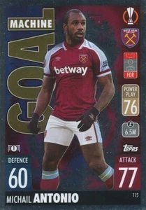 115 WEST HAM UNITED - ANTONIO MICHAIL - JAMAICA CARD TOPPS EUROPA LEAGUE 2022 - Bild 1 von 1