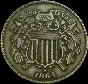 1864 2 Cents - Picture 1 of 2