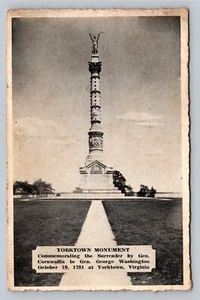 Yorktown Monument Surrender Gen Cornwallis George Washington VTG Unused Postcard - Picture 1 of 2
