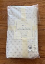 Pottery Barn Baby Kids Luxe Chamois Crib Fitted Sheet Grey Pin Dots NWT soft