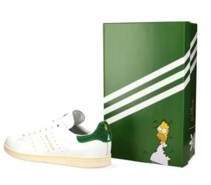 adidas Stan Smith The Simpsons Homer Simpson Sneakers White Trainers Men Size - Picture 1 of 9