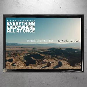 Cartel enmarcado de película Everything Everywhere All At Once | Dos rocas | Evelyn - Imagen 1 de 3