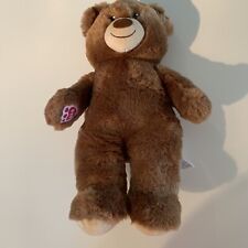 Build A Bear Brown Teddy Plush Stuffed Animal 2016 Stitched Eyes BABW 16” 03/16