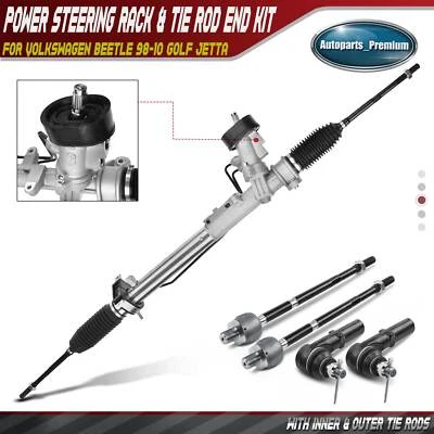 5x Front Rack & Pinion Tie Rod End Kit for Volkswagen Beetle 98-10 Golf Jetta - Image 1 of 4