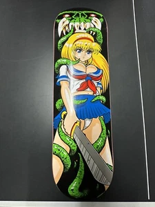 Hook Ups Skateboard Deck Tentacle Schoolgirl 8.25 New Condition Anime - Picture 1 of 9