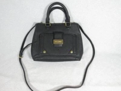 Steve Madden Bolso de Mano Negro Cartera con Borde Dorado Usado Foto 1 de 4