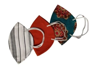 MASCHERINE VISO LAVABILI, RIUTILIZZABILI, PROTETTIVE, TRASPIRANTI RINFRESCANTI COTONE, FORMA CONO - Foto 1 di 5