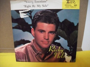 Ricky Nelson - Young Emotions - Right By My Side - Orig Imperial 45 & PS - MINT - Picture 1 of 4