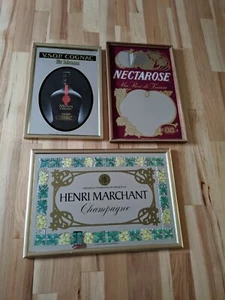 Lote de 3 Vinos B G Nectarosa Henry Licor Champagne Bar de Vinos Publicidad De Colección - Imagen 1 de 10