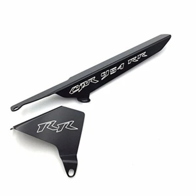 Cubierta lateral protectora de cadena de aluminio para motocicleta Honda CBR954RR 2002 2003 negra Foto 1 de 4