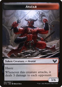 10 Token Cards - AVATAR Tokens - Strixhaven: School of Mages - Magic MTG FTG - Picture 1 of 1