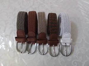 15 Asst Children's Canvas Fabric Woven Stretch Braided Belts  $45.00 (1 lot) - Picture 1 of 2