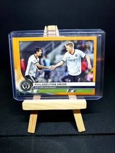 2020 Topps MLS Soccer Philadelphia Union Team Card Orange Parallel /25 SSP - Picture 1 of 2