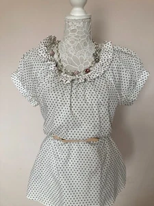 French Connection Cotton Blouse Shirt Top Size M UK 12 EUR 38 - Picture 1 of 11