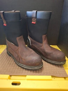 Botas de trabajo Dickies para hombre marrón y negro con puntera de acero - Imagen 1 de 9