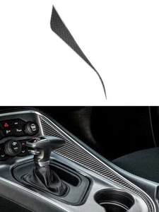 For Dodge Challenger 2015-2020 Central Control Gear Side Trim Cover Carbon Fiber - Foto 1 di 11