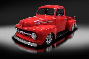 1952 Ford F1 Pickup Custom LS | 24x36 inch POSTER | vintage classic pickup truck - Picture 1 of 2