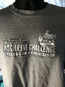 SPORTS T-SHIRT (2015) "PITCH PINE CHALLENGE White Lake SP NH (Triathalon) - Picture 1 of 1