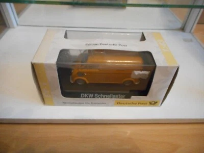 Interrupteur rapide Schuco DKW "Deutsche Post" en jaune au 1:43 en boite - Photo 1/3