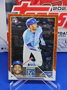 2023 TOPPS UPDATE  MAIKEL GARCIA #US144 ORANGE FOIL ROOKIE 213/299