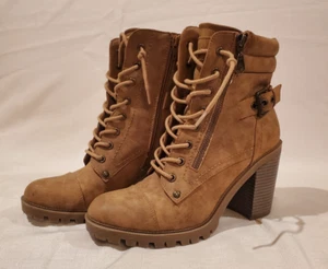 GBG Los Angeles Women's Laced Boots - Heeled - 10M-Zip up - Good condition - Picture 1 of 8