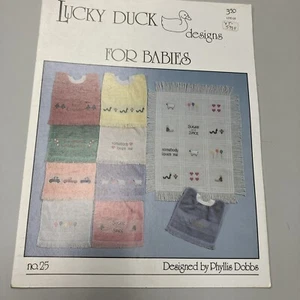 Tabla de patrones de punto de cruz contados Lucky Duck Designs para bebés #25 ¡Envío gratuito! - Imagen 1 de 3