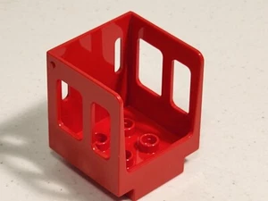 Lego Duplo 92453 Red Train Engineer's Cab 3" x 3" x 3 1/2 - Picture 1 of 6