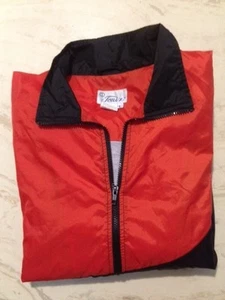 Men's Tonix Nylon Windbreaker L Orange/Black vintage - Picture 1 of 3