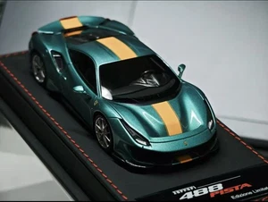 BBR 1:43 Green Ferrari 488 Pista Limited Edition Resin Car Model Collection - Picture 1 of 3