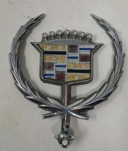Vintage 1986 Cadillac Seville Front Hood Emblem Logo - Picture 1 of 4