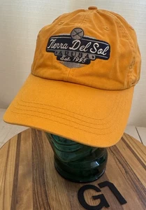 TIERRA DEL SOL ARUBA GOLD STRAPBACK ADJ HAT EUC. G7 - Picture 1 of 3