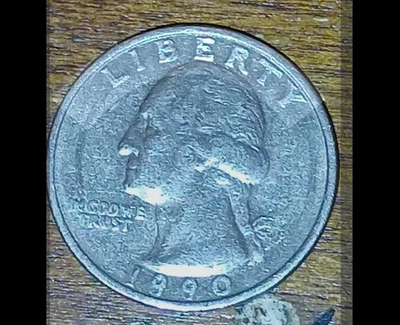 1990-P Washington Quarter Multiple Errors - Image 1 of 4