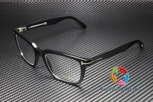 Gafas para hombre Tom Ford FT5304 001 negras brillantes lentes transparentes de plástico 54 mm - Imagen 1 de 6