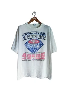 Vintage San Francisco 49ers 5 time Champion 90's T-shirt NFL Football size XL - Picture 1 of 9