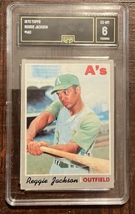 1970 Topps # 140 Reggie Jackson Hof GMA 6 EX-nm Oakland Athletics - Imagen 1 de 2