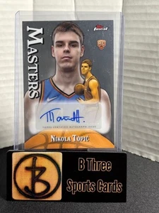 NIKOLA TOPIC 2024-25 Topps Finest #MANT Masters Auto Refractor RC Thunder 1156 - Picture 1 of 5