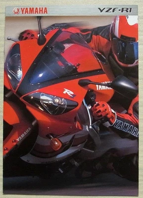 YAMAHA YZF-R1 998cc MOTORCYCLE Sales Brochure c2000 #3MC-0107004-00E - Image 1 of 4