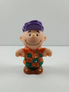 Peanuts Charlie Brown Figur lila Hut orange grün kariert Hemd Spielfigur - Bild 1 von 5
