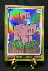 2024 Panini Minecraft Cerdo #36 Lámina de Oro 95/99 - Imagen 1 de 4